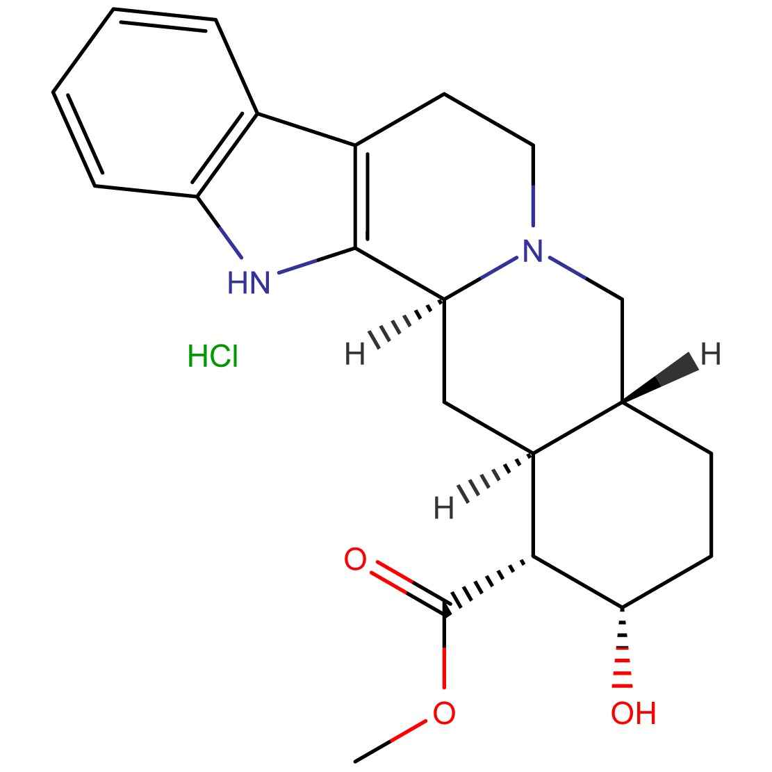 Yohimbine hydrochloride CAS 65-19-0