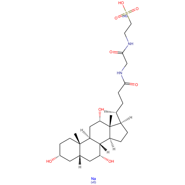 Structure Sodium tauroglycocholate CAS 41945-48-6