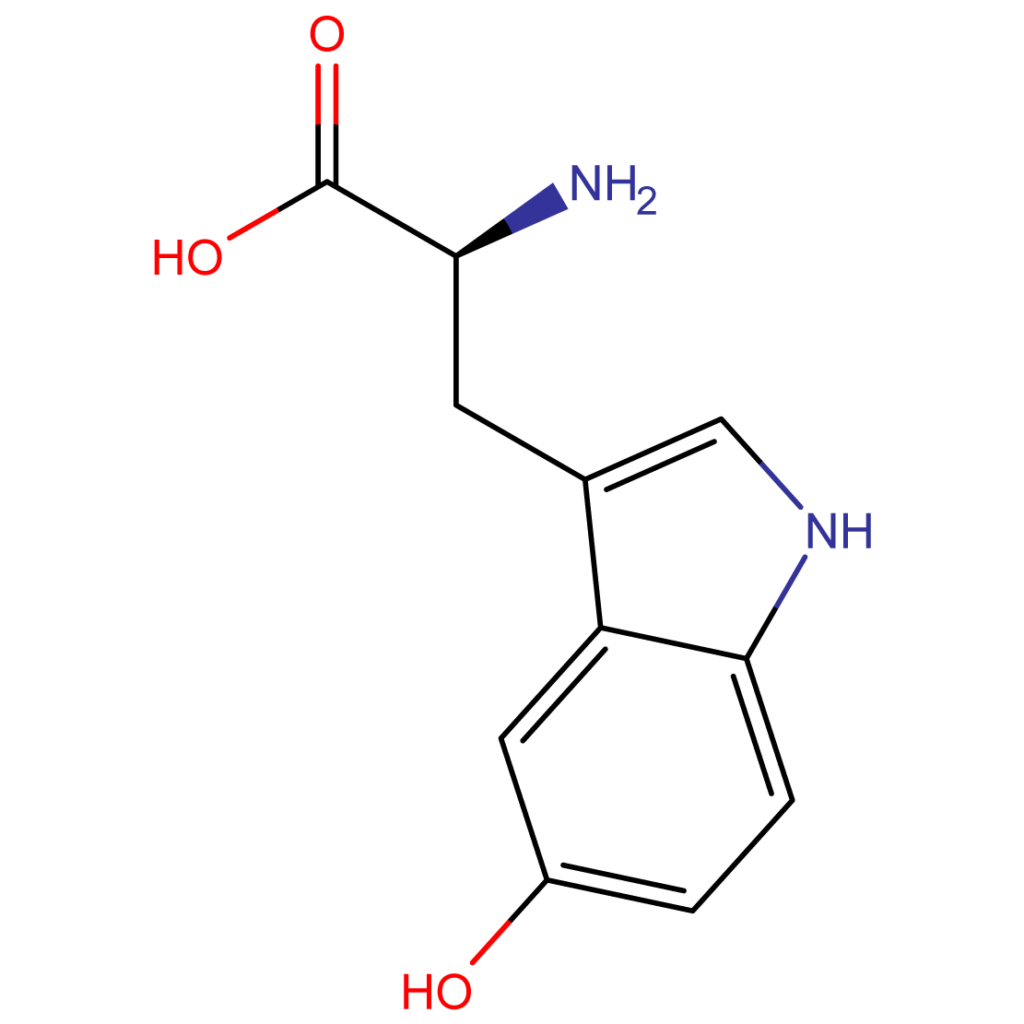 Structure 5-Hydroxytryptophan CAS 4350-09-8