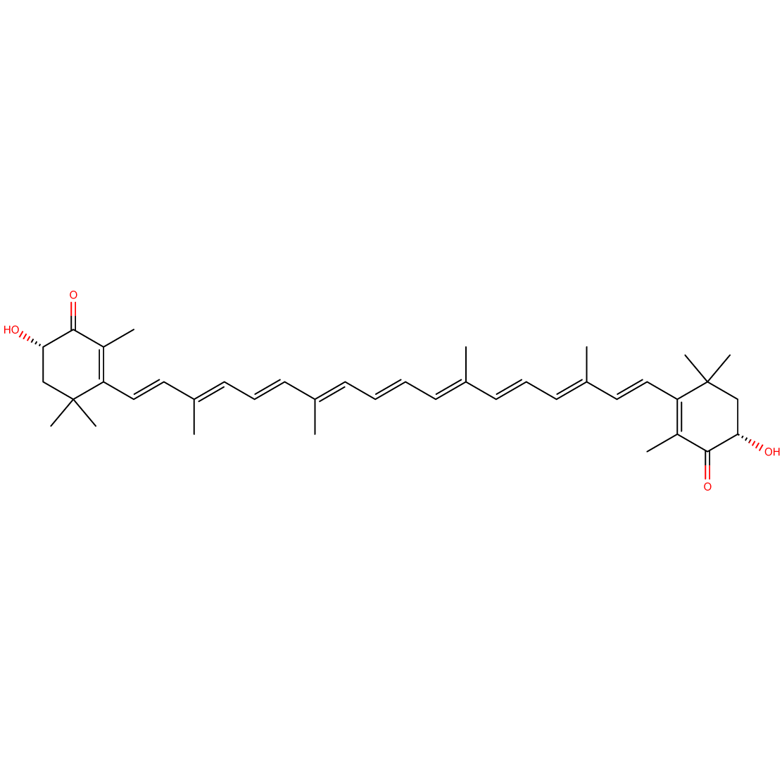 Structure Astaxanthin CAS 472-61-7