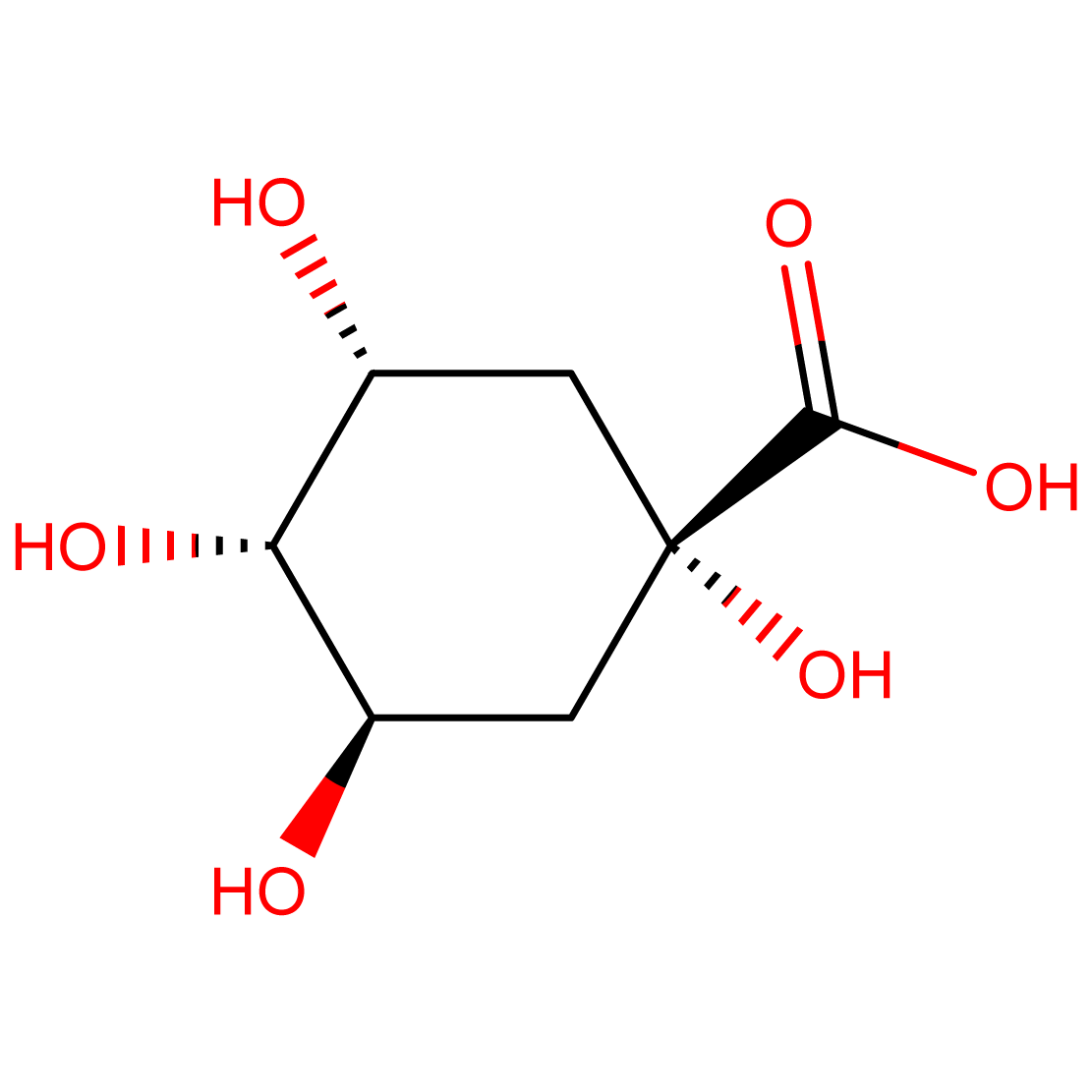 Structure Quinic acid CAS 77-95-2