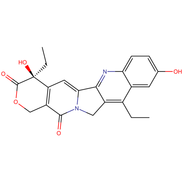 Structure 7-Ethyl-10-hydroxycamptothecin CAS 86639-52-3
