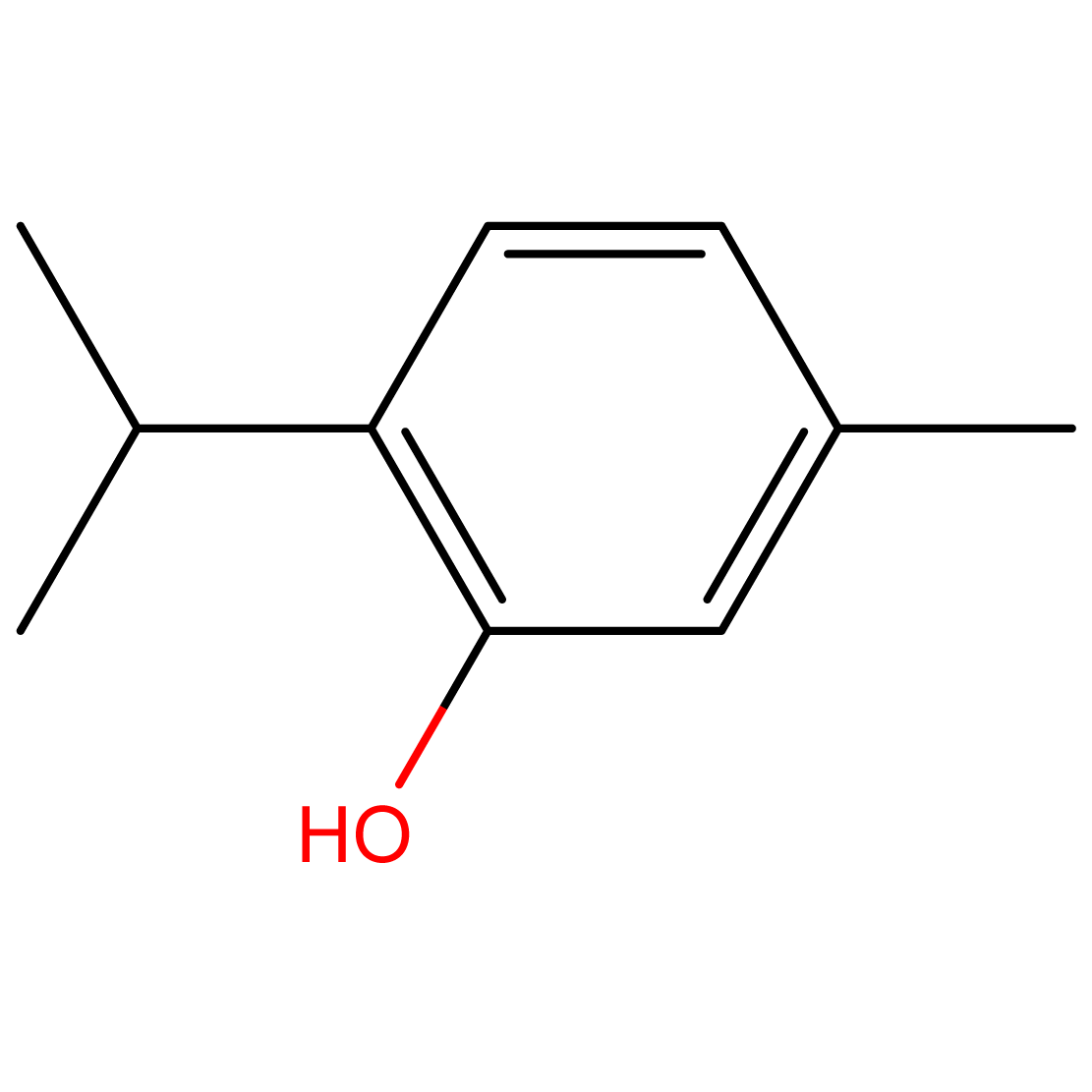 Structure Thymol CAS 89-83-8